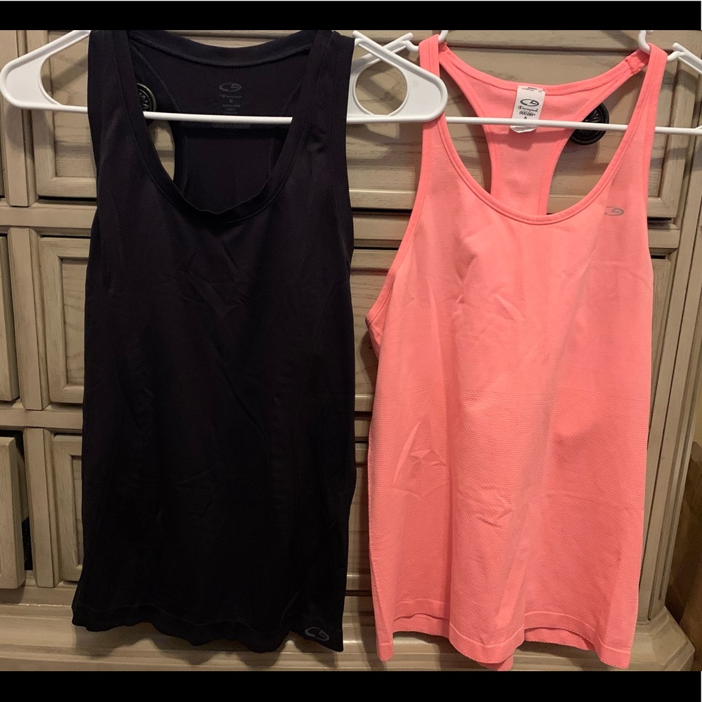 Champion tank tops black and peach